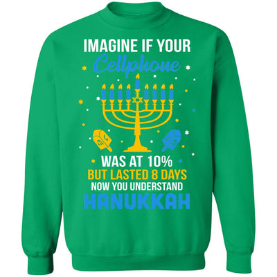 Funny Ugly Hanukkah Chanukah Cellphone Menorah Gifts T-Shirt & Sweatshirt | Teecentury.com