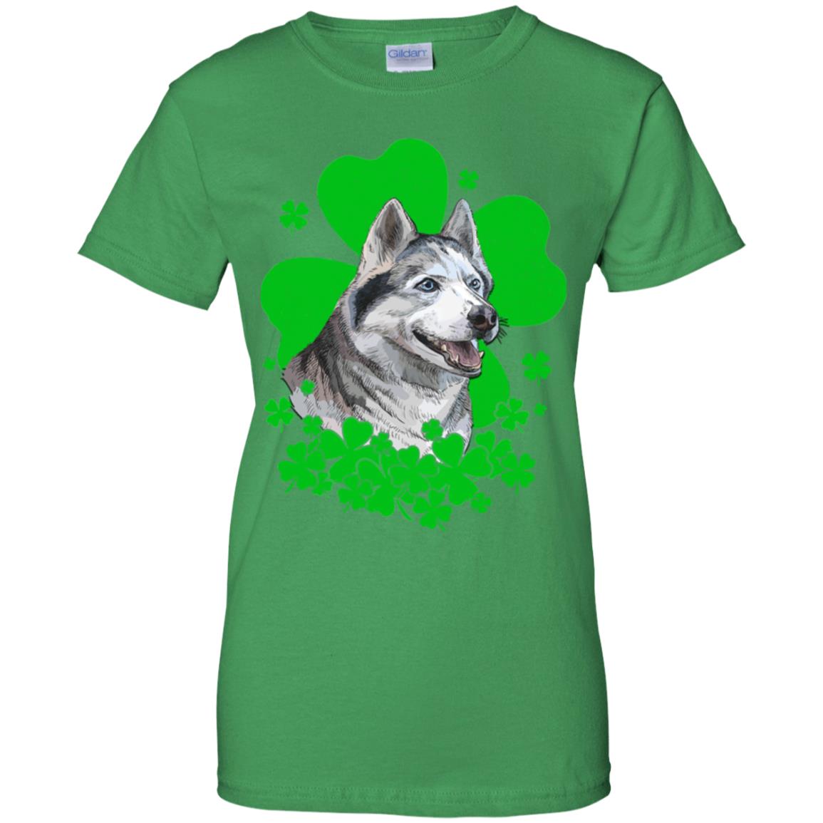 Siberian Husky St. Patrick's Day Clovers T-Shirt & Hoodie | Teecentury.com