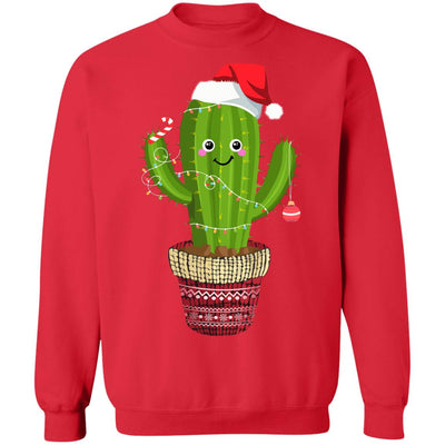 Cactus Christmas Tree Gift Santa Xmas Plant Lover T-Shirt & Sweatshirt | Teecentury.com