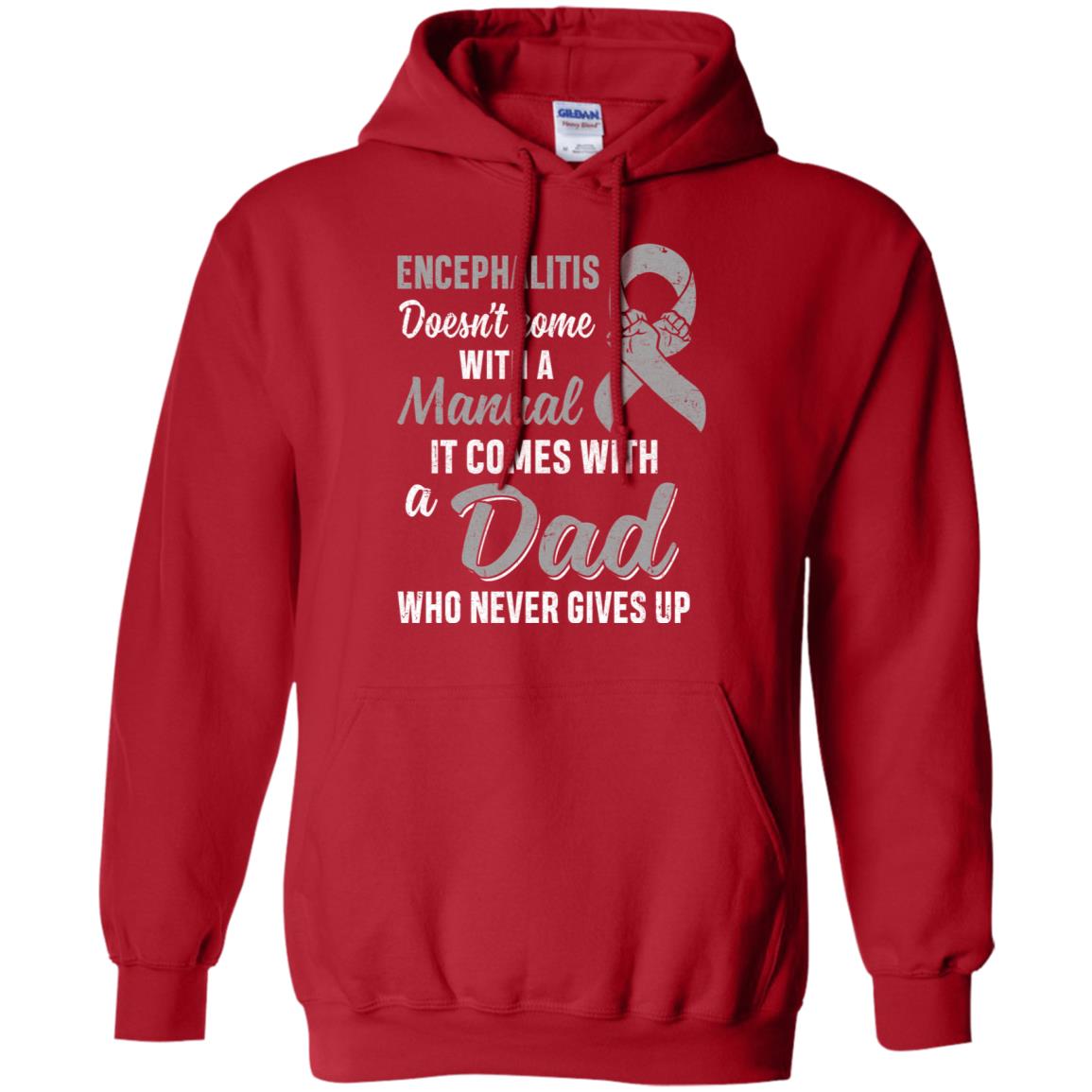 Encephalitis Awareness Dad Warrior Gifts T-Shirt & Hoodie | Teecentury.com