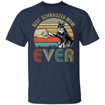 Vintage Best Schnauzer Mom Ever Bump Fit Funny Mom Gifts T-Shirt & Hoodie | Teecentury.com