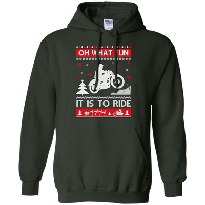 Motorcycle Sweater Christmas Oh What Fun It Is To Ride T-Shirt & Hoodie | Teecentury.com