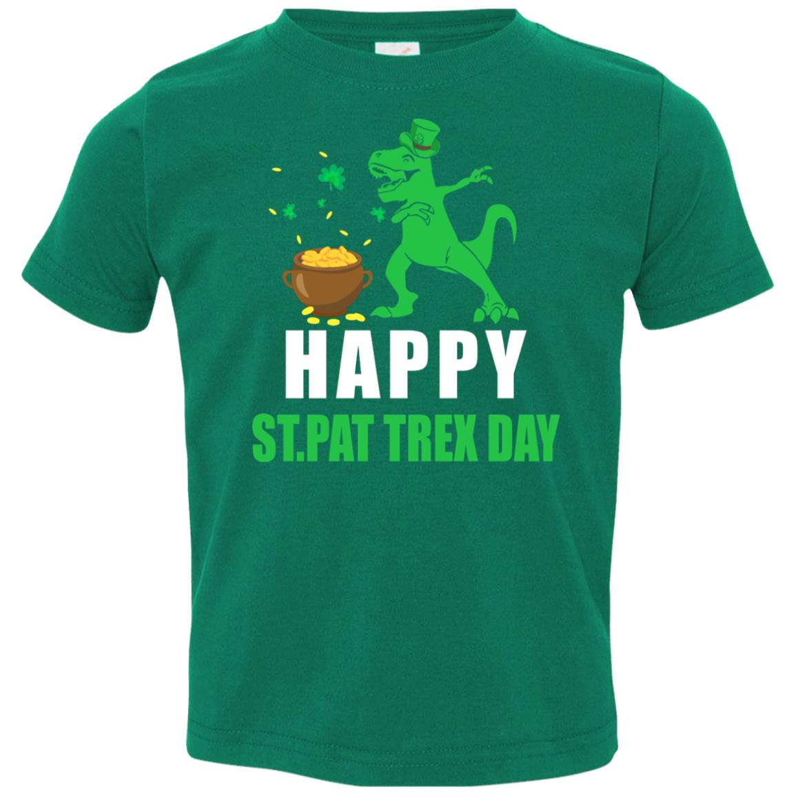 Happy St Pat T-Rex Day Dinosaur St Patrick's Day Youth Youth Shirt | Teecentury.com