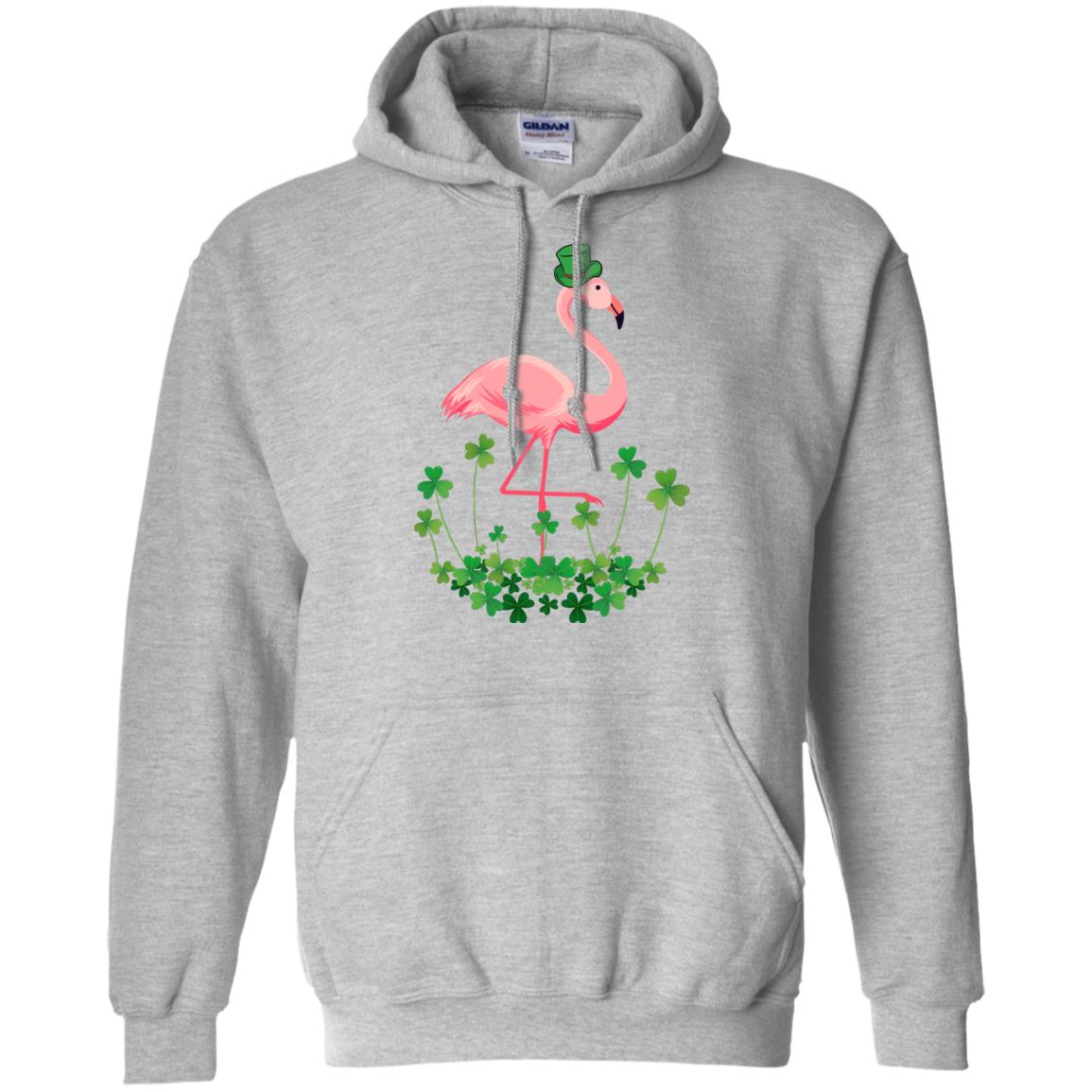 Flamingo Shamrock Happy St Patrick's Day T-Shirt & Hoodie | Teecentury.com