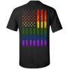 Rainbow Lesbian Gay Pride LGBT America Flag T-Shirt & Hoodie | Teecentury.com
