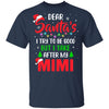 Dear Santa I Tried To Be Good But My Mimi Christmas Kids Youth Youth Shirt | Teecentury.com