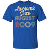 Awesome Since August 2009 Vintage 13th Birthday Gifts Youth Youth Shirt | Teecentury.com