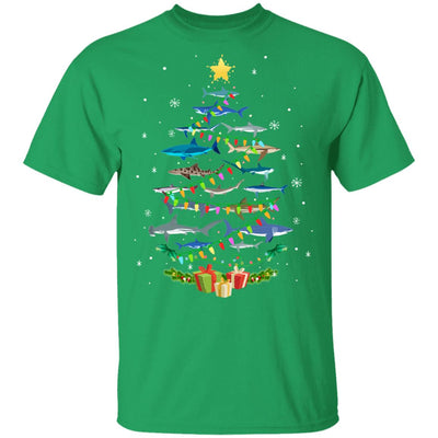 Shark Christmas Tree Shark Lovers Gifts Men Women Kids T-Shirt & Sweatshirt | Teecentury.com