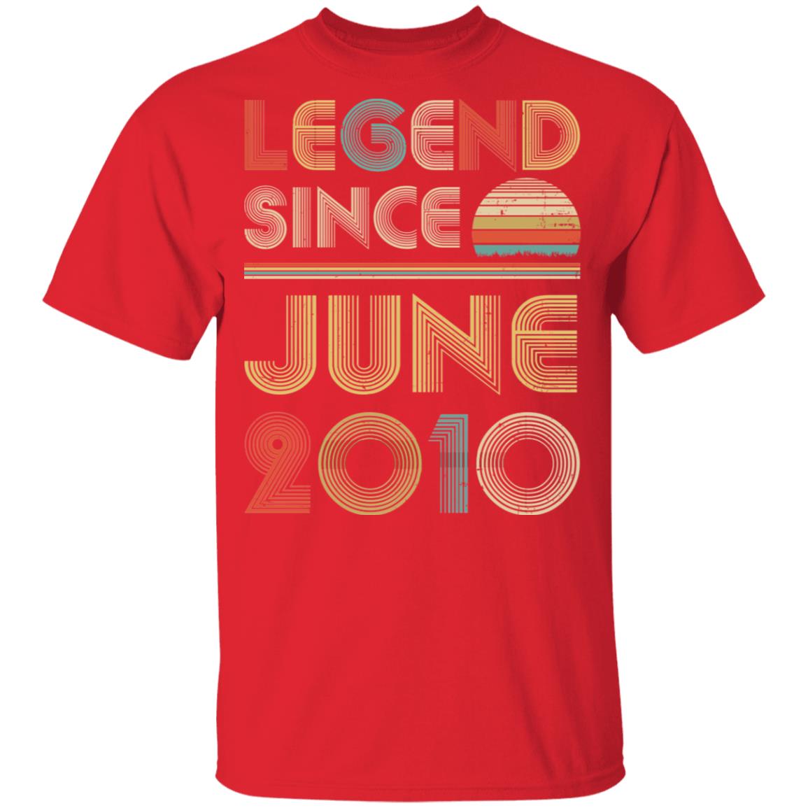 Legend Since June 2010 Vintage 12th Birthday Gifts Youth Youth Shirt | Teecentury.com