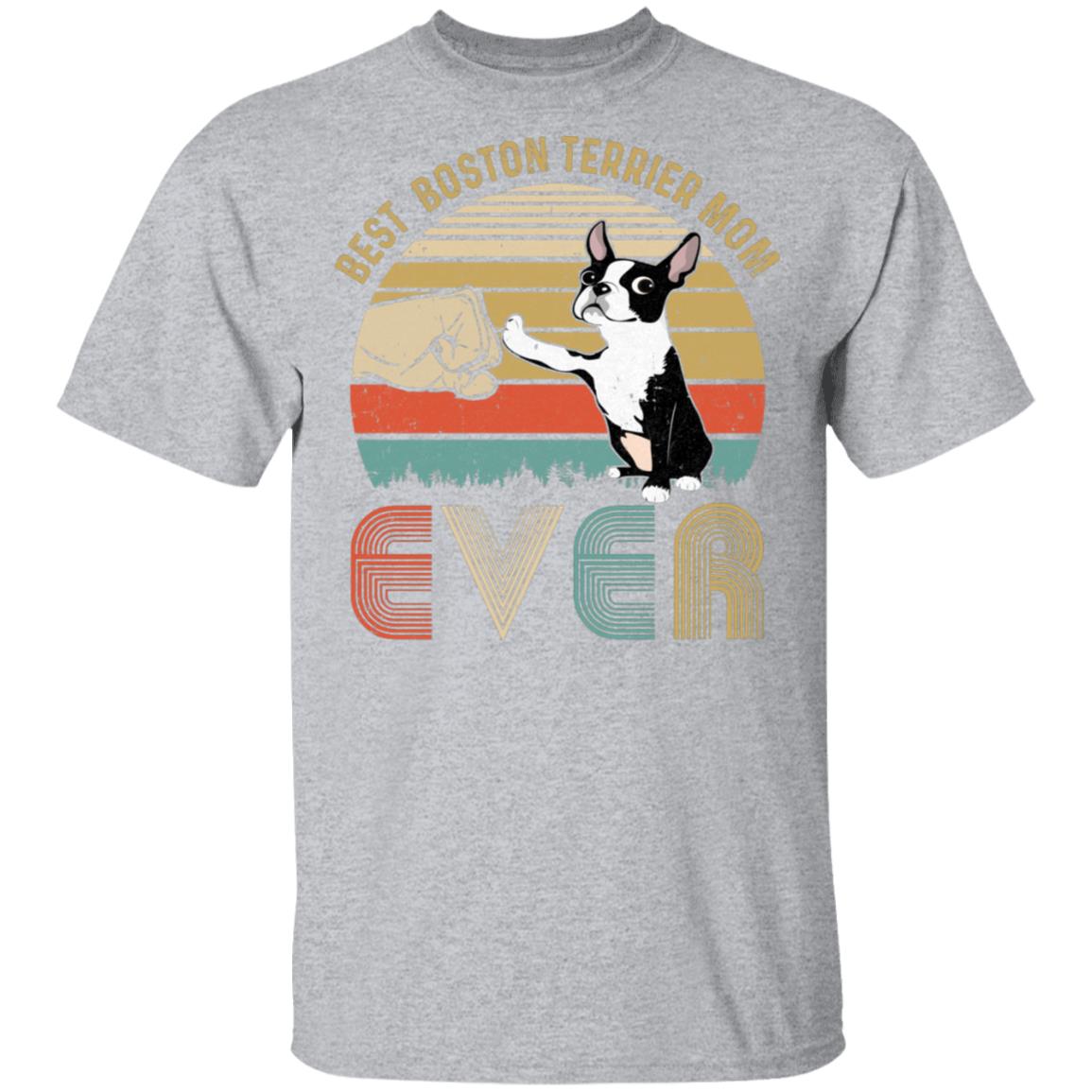 Vintage Best Boston Mom Ever Bump Fit Funny Mom Gifts T-Shirt & Hoodie | Teecentury.com