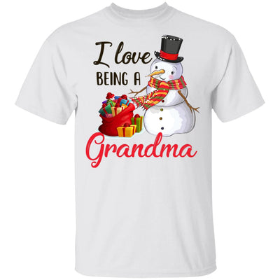 I Love Being A Grandma Snowman Gift For Christmas Day T-Shirt & Sweatshirt | Teecentury.com