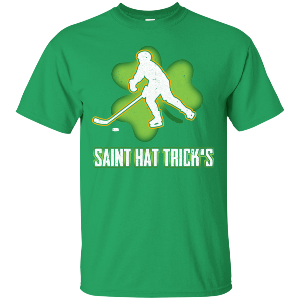 Saint Hat Trick's Hockey Shamrock St Patricks Day T-Shirt & Hoodie | Teecentury.com