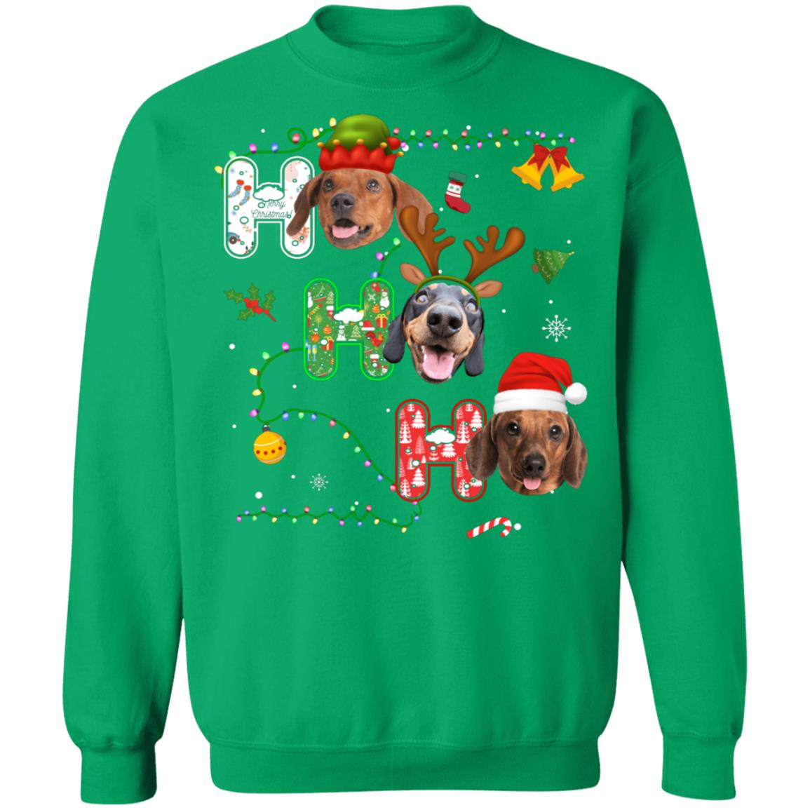 Christmas Ho Ho Ho Dachshund Lover Funny Xmas Gift T-Shirt & Sweatshirt | Teecentury.com