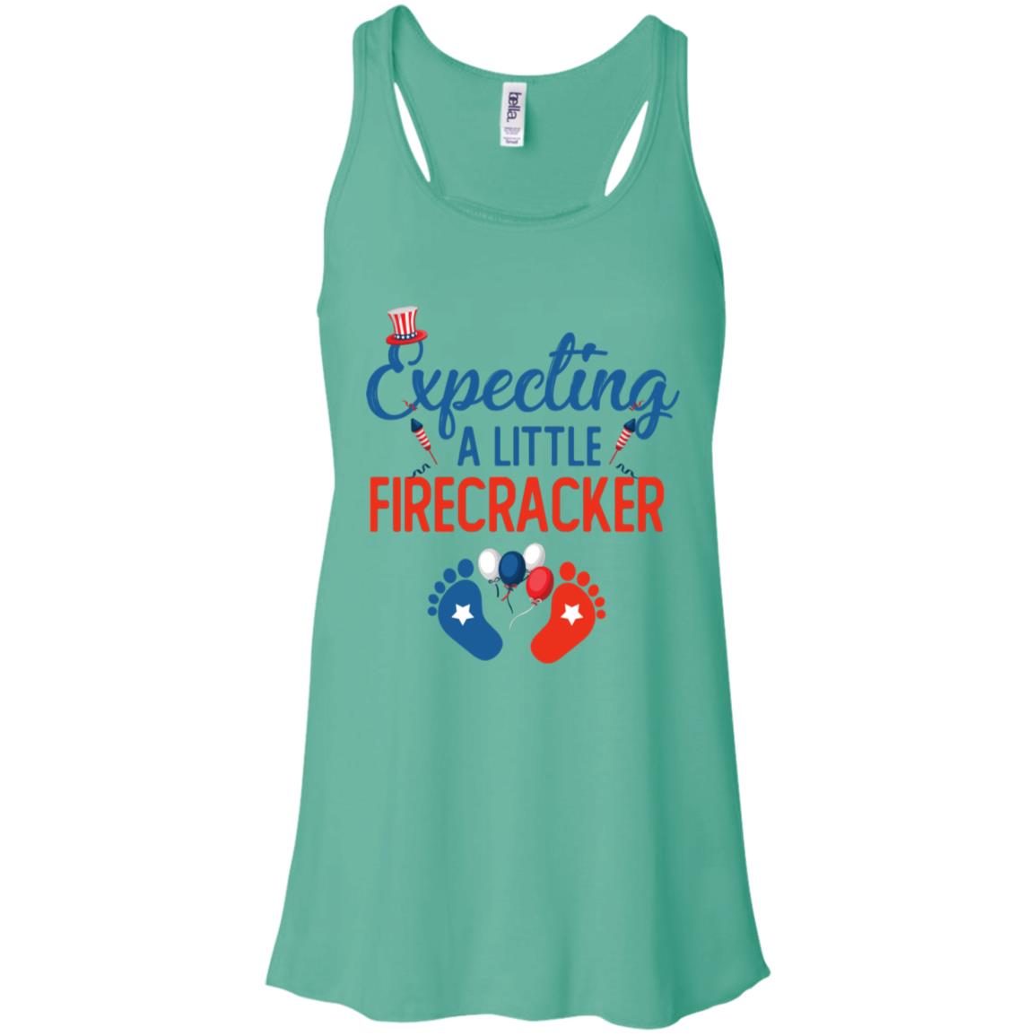 Expecting A Little Firecracker New Mom 4th Of July Pregnancy Shirt