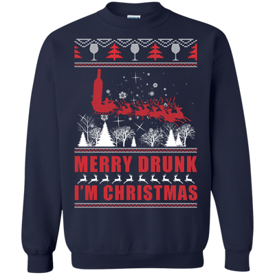Merry Drunk I'm Christmas T-Shirt & Hoodie | Teecentury.com