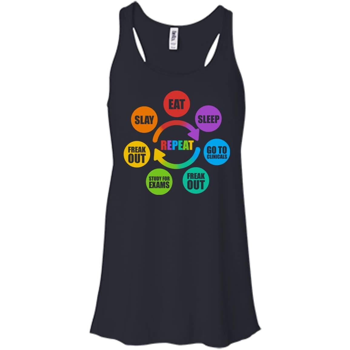 Eat Sleep Go to Clinicals Freak out Study for exams T-Shirt & Hoodie | Teecentury.com