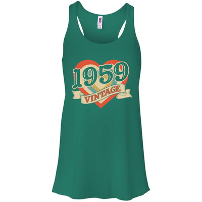 Vintage Retro Classic Heart Made In 1959 63th Birthday T-Shirt & Tank Top | Teecentury.com