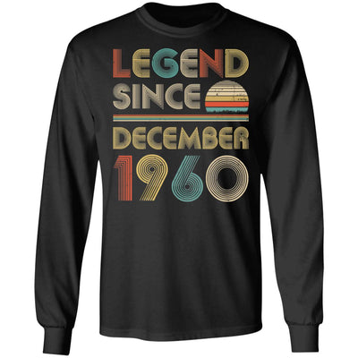 Legend Since December 1960 Vintage 62th Birthday Gifts T-Shirt & Hoodie | Teecentury.com
