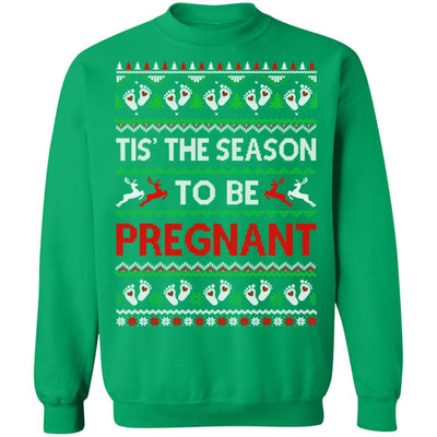 Tis The Season Christmas Pregnancy Announcemen Ugly Sweater T-Shirt & Sweatshirt | Teecentury.com