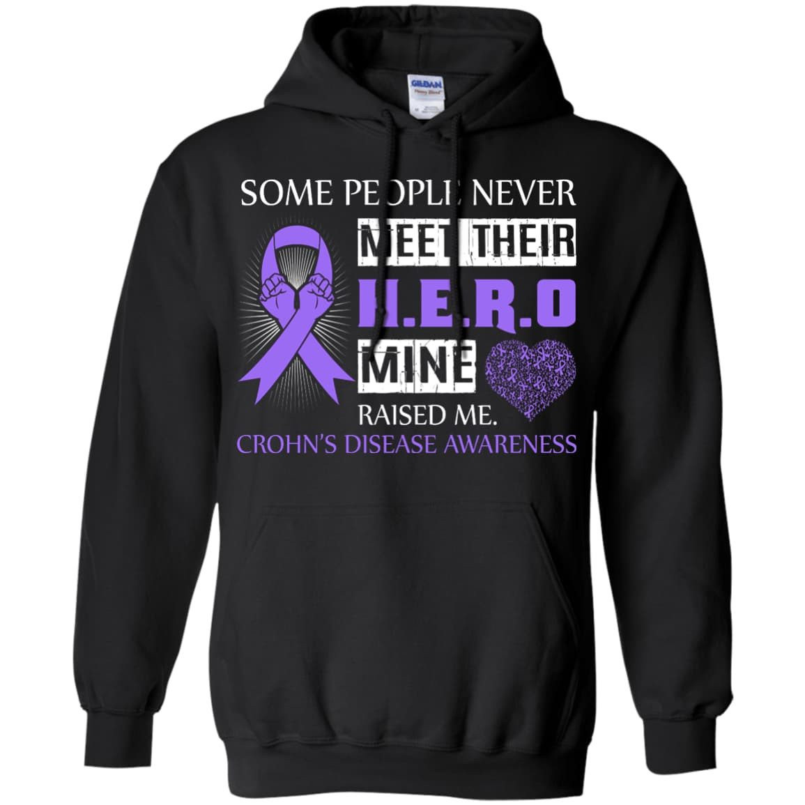 Crohn's Disease Awareness Some People Never Meet Hero T-Shirt & Hoodie | Teecentury.com