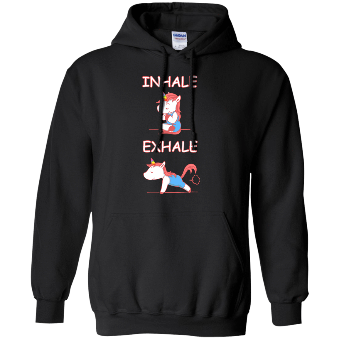 Yoga Unicorn Inhale Exhale T-Shirt & Hoodie | Teecentury.com