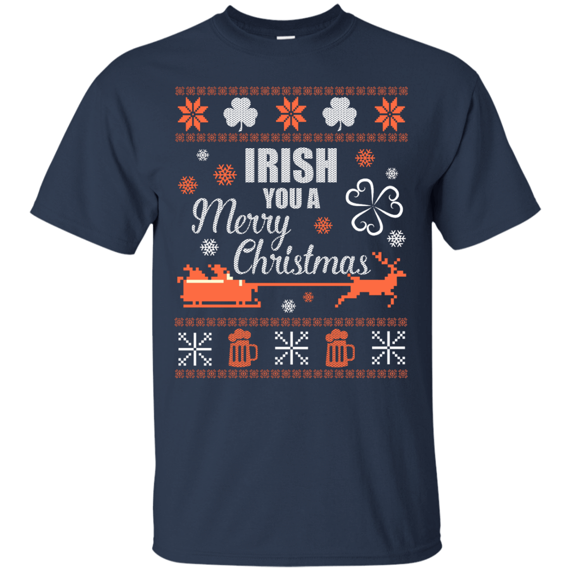 Irish You A Merry Chrristmas T-Shirt & Hoodie | Teecentury.com