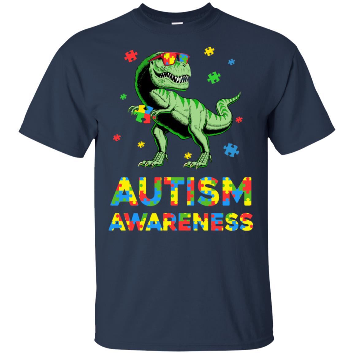 Dinosaur Puzzle Autism Awareness For Boys Girls T-Shirt & Hoodie | Teecentury.com
