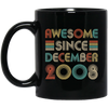 Awesome Since December 2008 Vintage 14th Birthday Gifts Mug Coffee Mug | Teecentury.com
