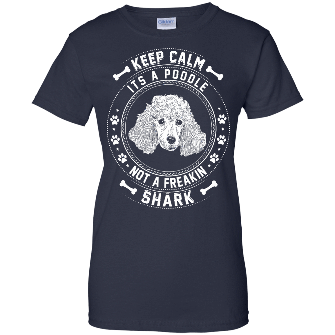 Keep Calm It's A Poodle Not A Freaking Shark T-Shirt & Hoodie | Teecentury.com