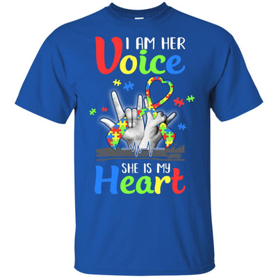 I'm Her Voice She Is My Heart Autism Awareness T-Shirt & Hoodie | Teecentury.com