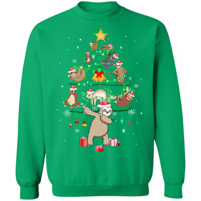 Sloth Christmas Tree Lights Funny Sloth Xmas Gift T-Shirt & Sweatshirt | Teecentury.com