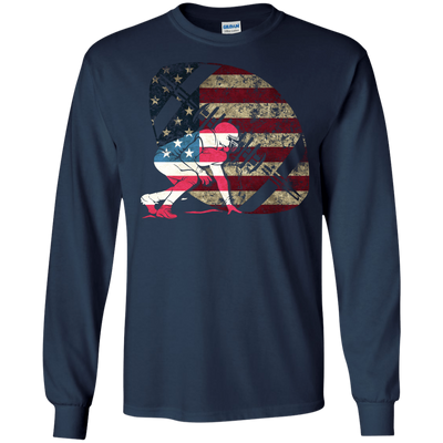 Tackle Football America Flag T-Shirt & Hoodie | Teecentury.com