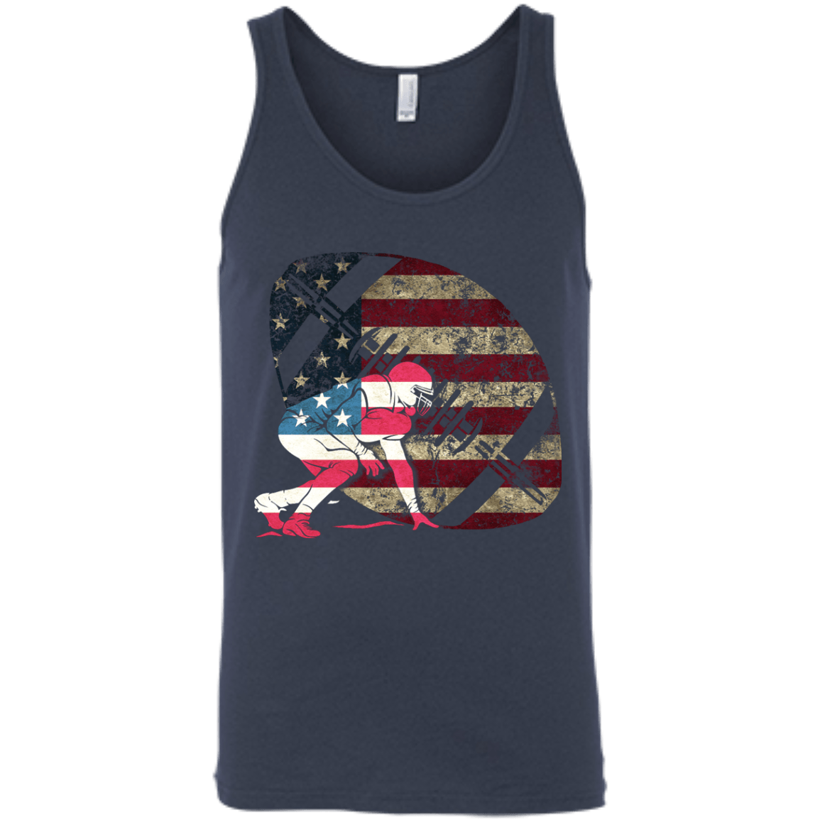 Tackle Football America Flag T-Shirt & Hoodie | Teecentury.com