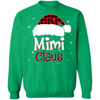Santa Mimi Claus Red Plaid Family Pajamas Christmas Gift T-Shirt & Sweatshirt | Teecentury.com