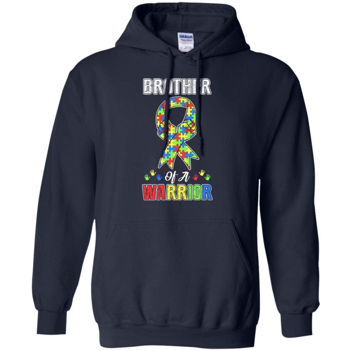 Brother Of A Warrior Support Autism Awareness Gift T-Shirt & Hoodie | Teecentury.com