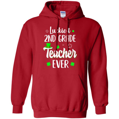 Luckiest 2nd Grade Teacher Ever Irish St Patricks Day T-Shirt & Hoodie | Teecentury.com