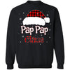 Santa Pap Pap Claus Red Plaid Family Pajamas Christmas Gift T-Shirt & Sweatshirt | Teecentury.com