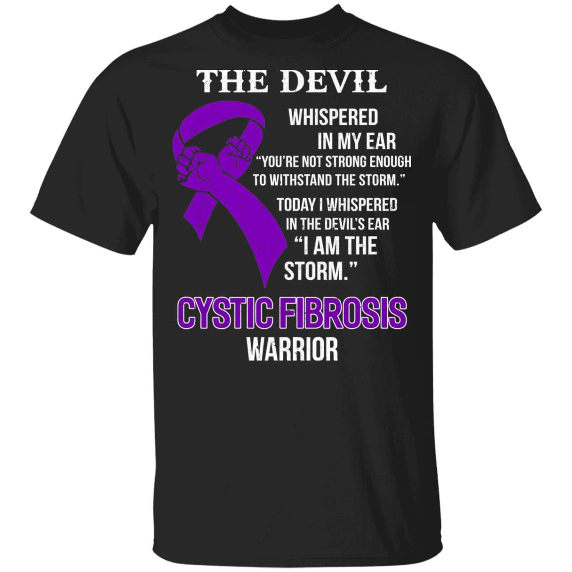 I Am The Storm Support Cystic Fibrosis Awareness Warrior Gift Youth Youth Shirt | Teecentury.com