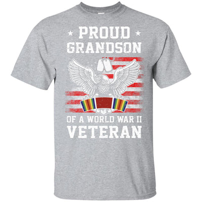 Proud Grandson Of World War 2 Veteran Patriotic T-Shirt & Hoodie | Teecentury.com