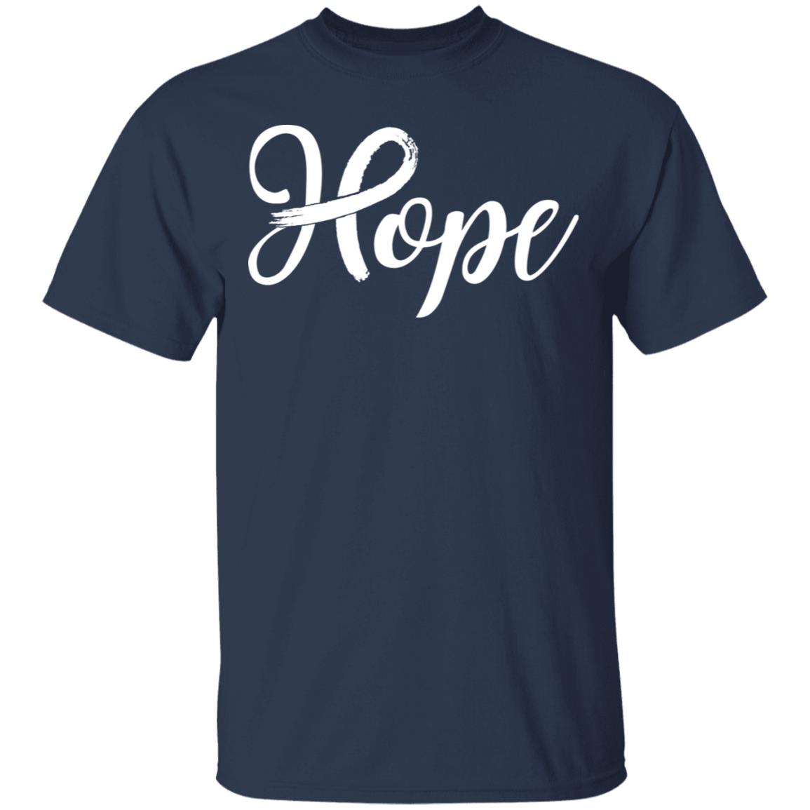 Lung Cancer Awareness White Ribbon Hope T-Shirt & Hoodie | Teecentury.com
