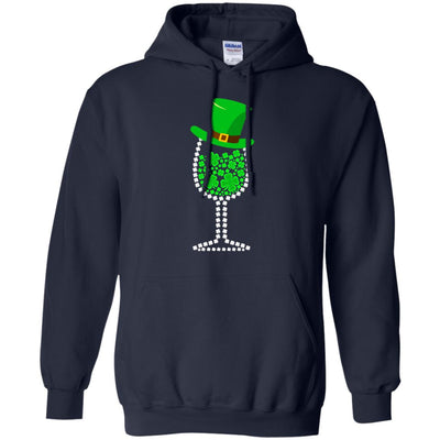 Shamrock Wine Glass Top Hat St Patrick's Day Gift T-Shirt & Hoodie | Teecentury.com