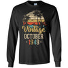 Retro Classic Vintage October 1949 73th Birthday Gift T-Shirt & Hoodie | Teecentury.com