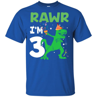 Rawr I'm 3 Birthday Gifts 2019 Dinosaur For Boys Youth Youth Shirt | Teecentury.com