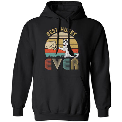 Vintage Best Husky Dad Ever Bump Fit Funny Dad Gifts T-Shirt & Hoodie | Teecentury.com