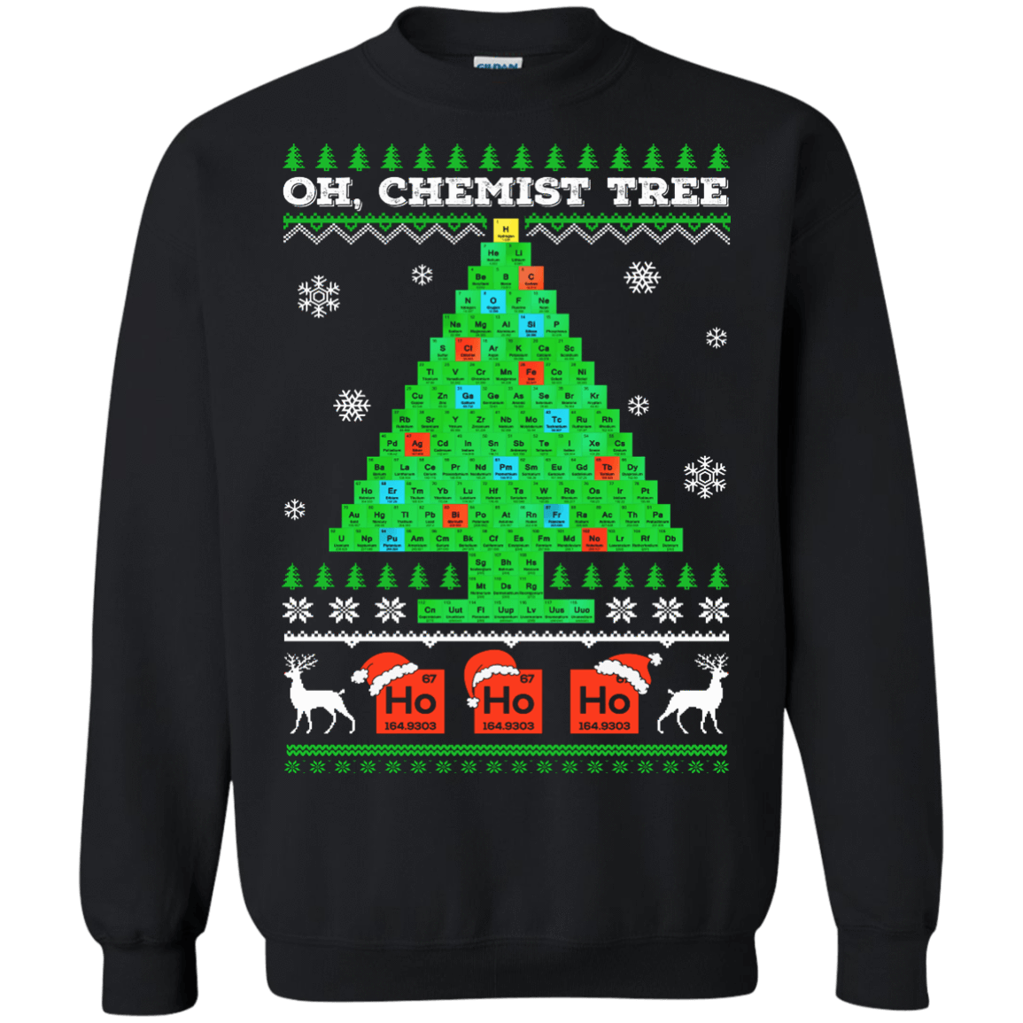 Oh, Chemist Tree Chemistry Tree Funny Ugly Christmas Science Oh, Chemist Tree Chemistry Tree Funny Ugly Christmas Science