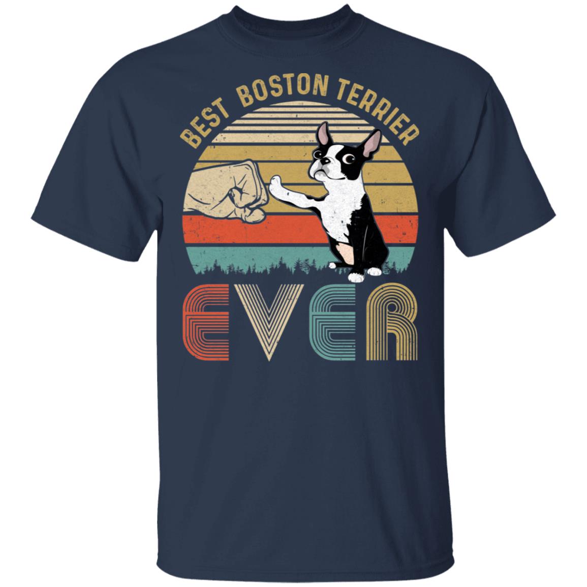 Vintage Best Boston Dad Ever Bump Fit Funny Dad Gifts T-Shirt & Hoodie | Teecentury.com