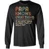 Papa Know Everything Vintage Papa Father's Day Gift T-Shirt & Hoodie | Teecentury.com