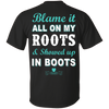 SHOWED UP IN BOOTS T-Shirt & Hoodie | Teecentury.com