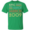 Epic Since March 2009 Vintage 13th Birthday Gifts Youth Youth Shirt | Teecentury.com