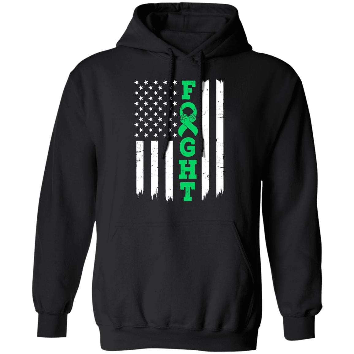 Lymphoma Liver Cancer Awareness American Flag Distressed T-Shirt & Hoodie | Teecentury.com